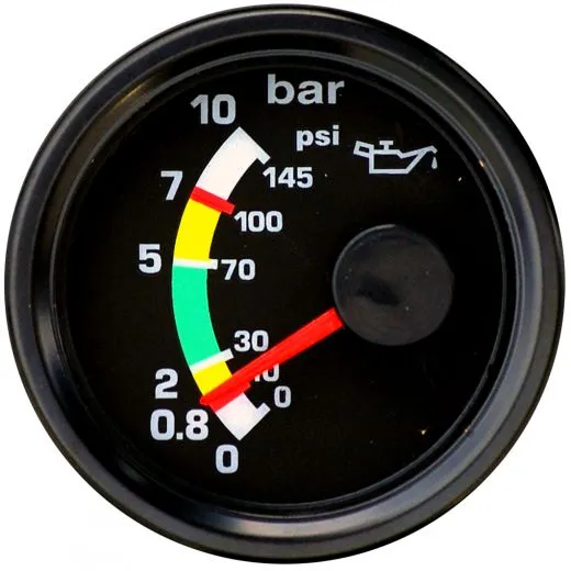 Öldruckanzeige 10 bar Ø 52mm