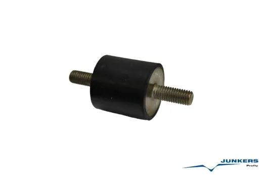 Gummi-Metall-Puffer / Schwinggummi 25,0 mm x 25,0 mm M8 x 18 mm