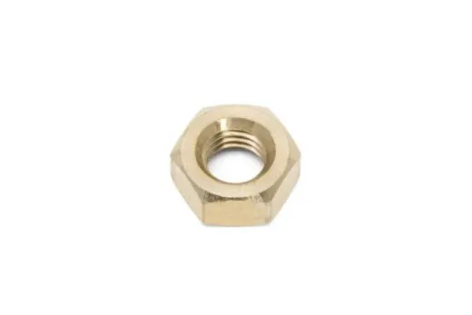 Mutter M3 DIN 934 Messing blank