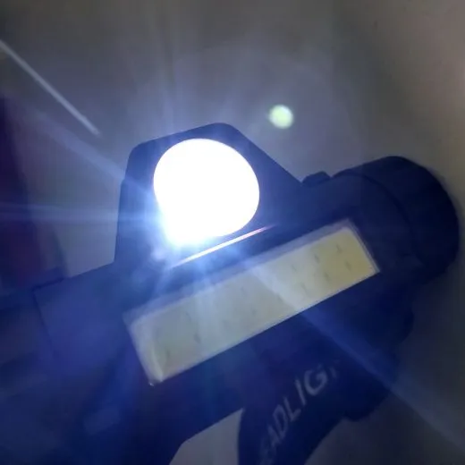 Kopflampe LED Scheinwerfer XPE + COB Magnetisch USB