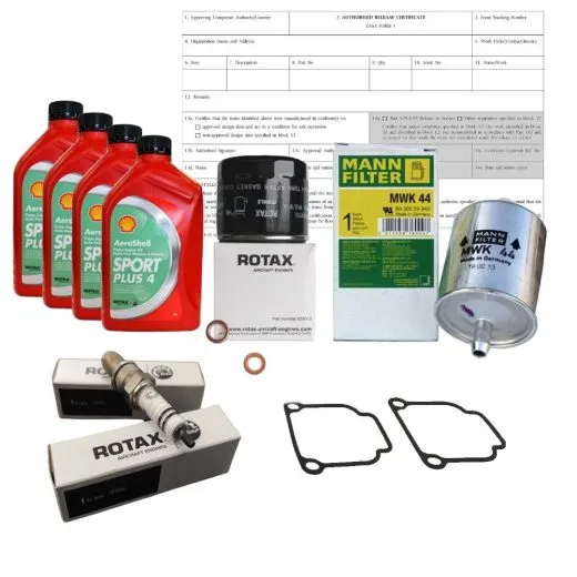 Servicepaket Rotax 912 (80 / 100 PS) - 200 Stunden Kontrolle mit ROTAX Zündkerzen - zertifiziert