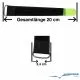 Klettband 20cm x 20mm Neongelb