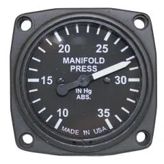 Ladedruckanzeige UMA MANIFOLD PRESS 57mm incl. Anschlusstülle